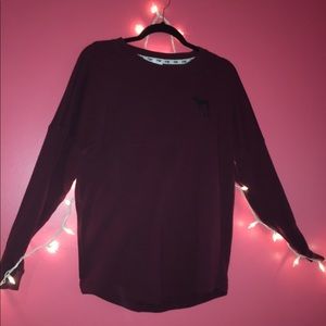 Maroon PINK Varsity Crew